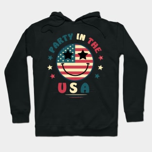 Party In The Usa 4Th Of July Preppy Smile Shirts Men Women Hoodie